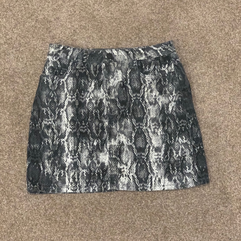 Snake Skin Mini Skirt NEW CONDITION (worn once)